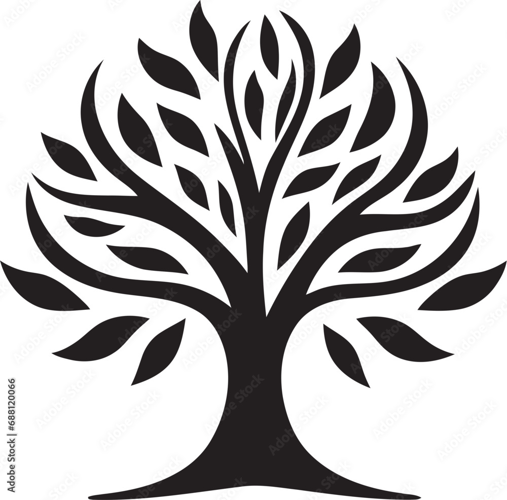 Majestic Arbor Tree Emblem Design Arboreal Majesty Tree Icon Emblem Majestic Arbor Tree Emblem Design Arboreal Majesty Tree Icon Emblem