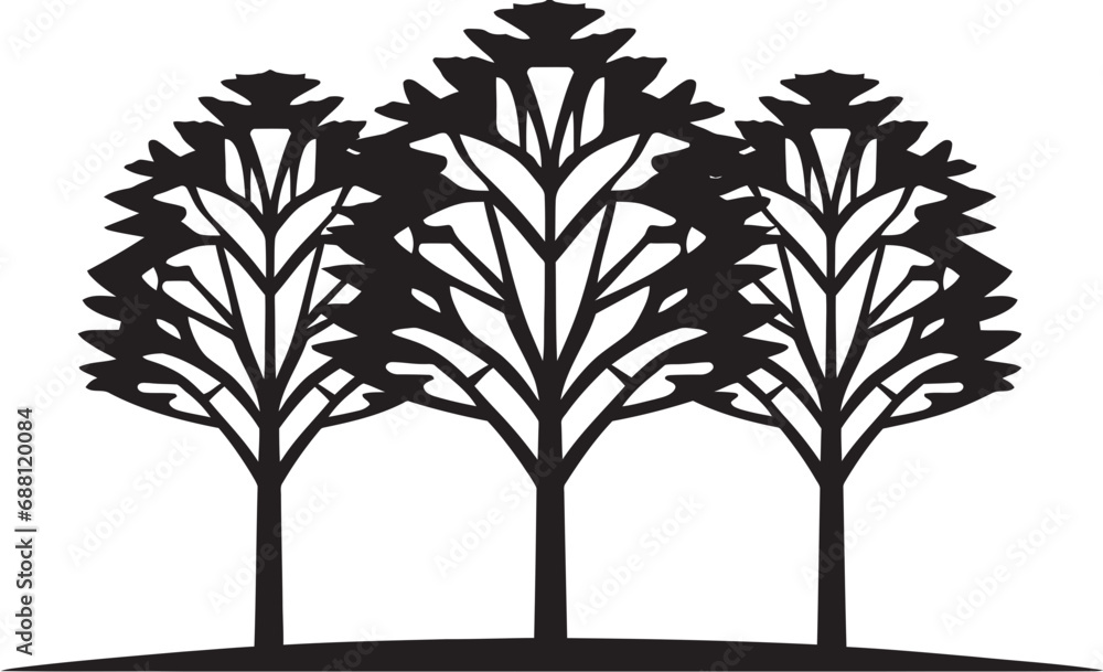 Obraz premium Canopy Essence Tree Emblem Design Verdant Legacy Iconic Tree Logo Icon