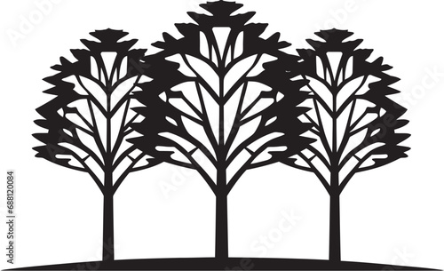 Canopy Essence Tree Emblem Design Verdant Legacy Iconic Tree Logo Icon