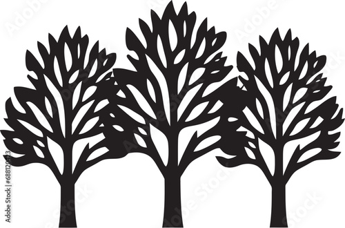 Tree Essence Iconic Emblem Logo Organic Brand Vector Icon Tree © BABBAN