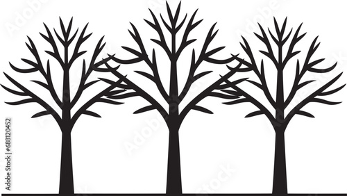 Leafy Signature Iconic Logo Emblem Arbor Icon Vector Logo Tree