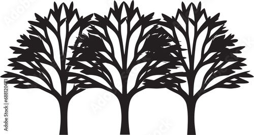 Evergreen Badge Vector Tree Logo Arbor Authority Logo Tree Design © BABBAN