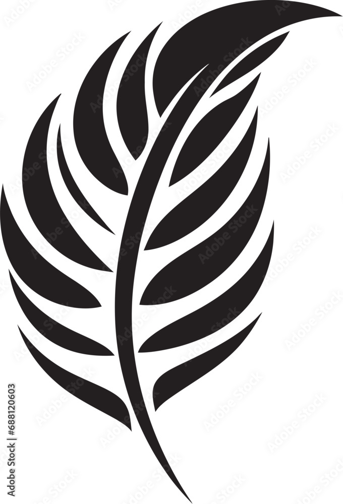 Palm Canopy Symbol Leaf Icon Vector Exotic Essence Iconic Palm Leaves Mark Palm Canopy Symbol Leaf Icon Vector Exotic Essence Iconic Palm Leaves Mark