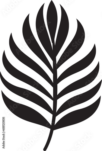 TropicalEclipse Unique Leaf Emblem PalmEssentials Essential Vector Icon