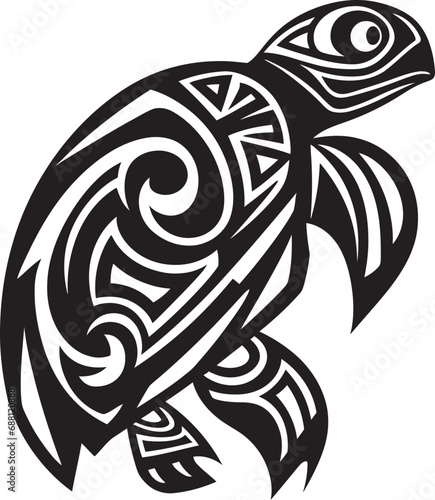 TurtleCanvas Artistic Logo Icon ReptileRipple Dynamic Emblem Design