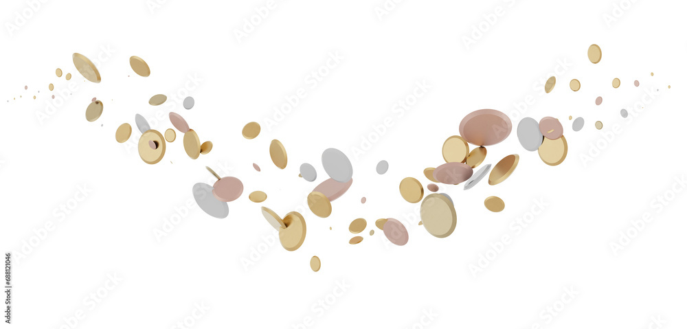 gold Bliss: Exquisite 3D Illustration of Blissful gold Confetti gold Bliss: Exquisite 3D Illustration of Blissful gold Confetti