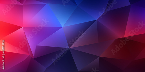 abstract background. Color gradient. Geometric shape. Line triangle polygon polyhedron 3D.