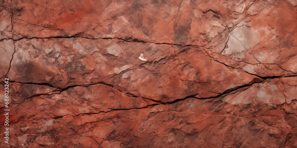 Dark red orange brown rock texture with cracks. Close-up. Stone granite background for design. Dark red orange brown rock texture with cracks. Close-up. Stone granite background for design.