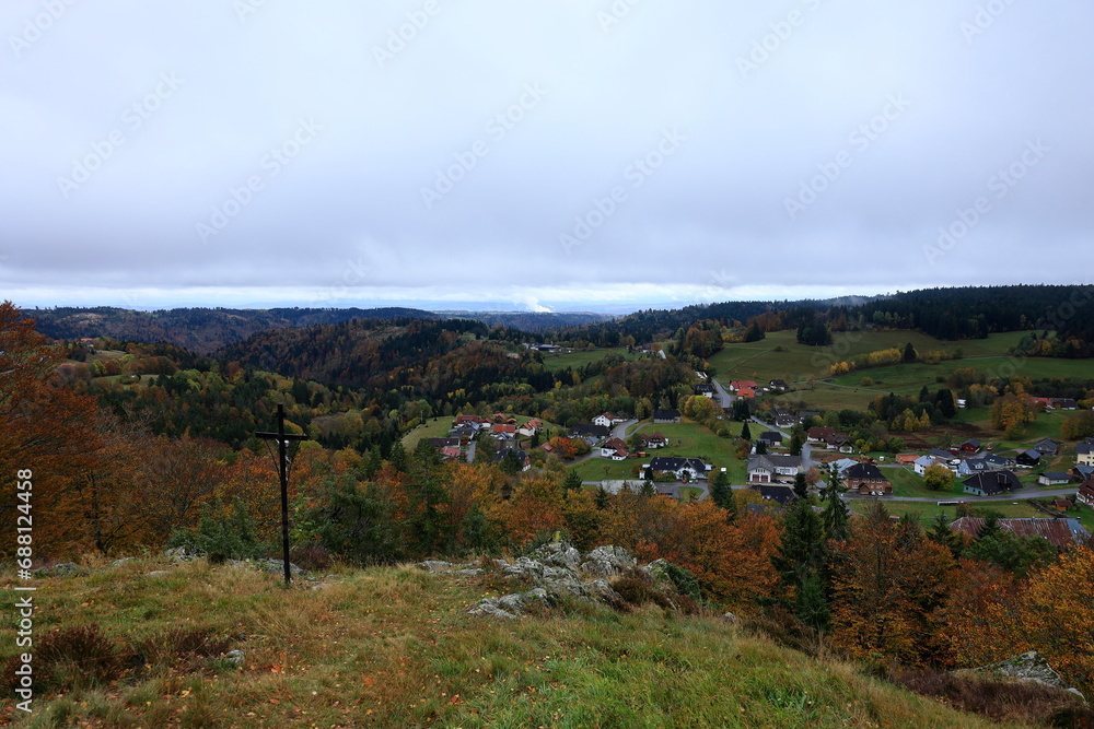 Naklejka premium Blick in den Südschwarzwald bei Todtmoos