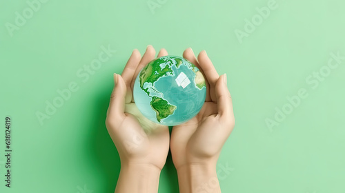 Close-up of hand holding transparent sphere at outdoors