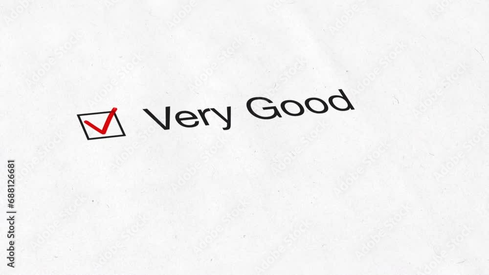 Very Good Checkbox Marking Survey Banner Very Good Checkbox Marking Survey Banner