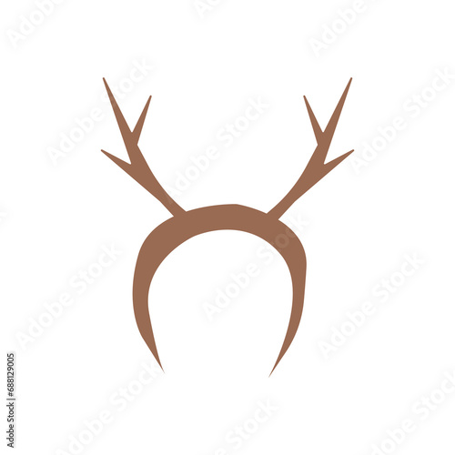 Reindeer horns head band. vector illustration © Inna