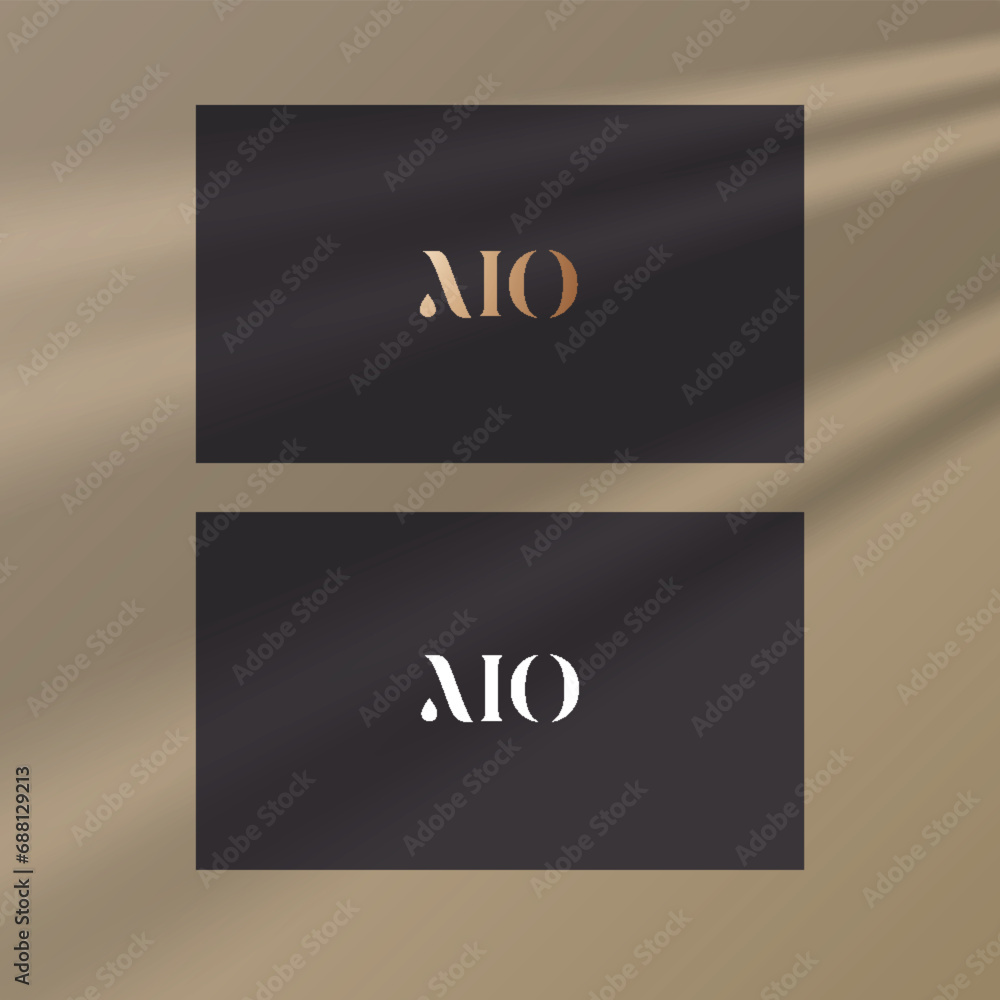 MO logo design vector image
