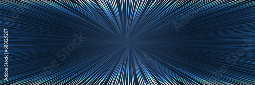 Space geometric backgound trendy gradient color line style. Speed wallpaper for web page, motion graphic, cosmos illustration. Sunburst backdrop. Circular line colorful motion pattern. Vector 10 eps