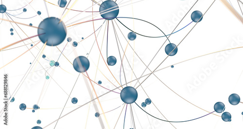 Connecting lines and dots.B...