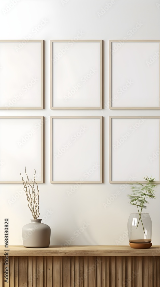 Fototapeta premium Cozy Space with Empty Frame