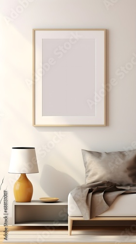 Cozy Space with Empty Frame