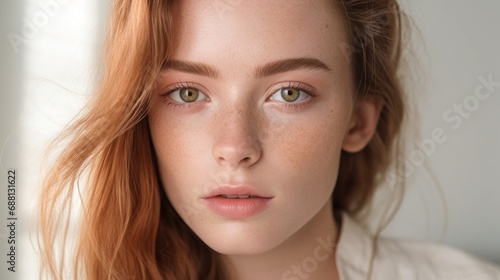 Dewy complexion gives her a fresh and luminous look.