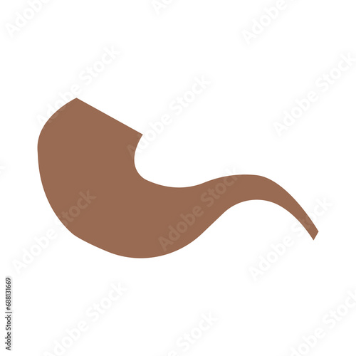 Smoking pipe icon. Flat illustration of smoking pipe vector icon