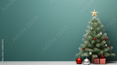 Christmas Theme With Large Empty Space