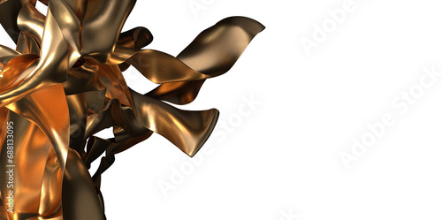 Golden Weave: Abstract 3D G...