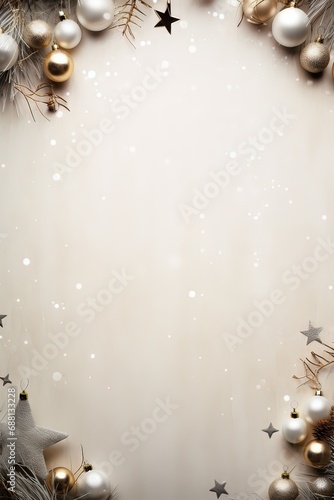AI decorazioni di Natale, spazio per la copia 02 photo