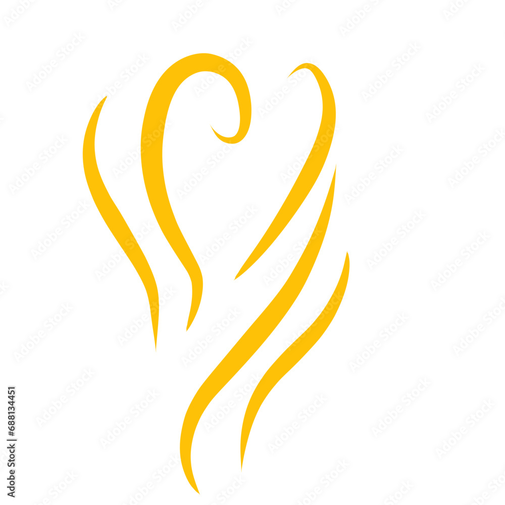 Fototapeta premium gold steam vector element