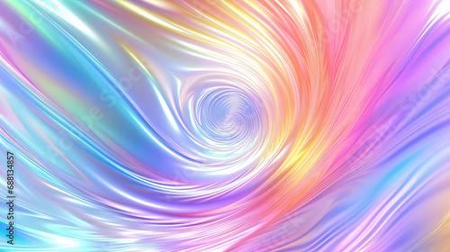 Wallpaper Mural Abstract holographic waves on the iridescent background Torontodigital.ca