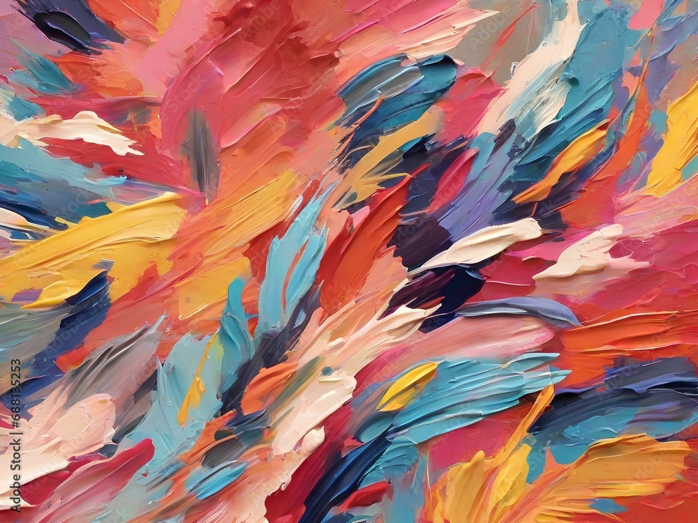 Abstract background with multicolored strokes Abstract background with multicolored strokes