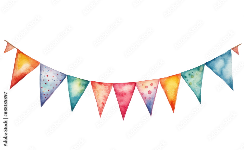 Obraz premium a watercolor bunting image collection bunting art,
