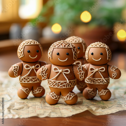 gingerbread men around the ...