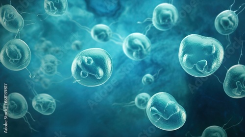 Microscopic medical and bio...