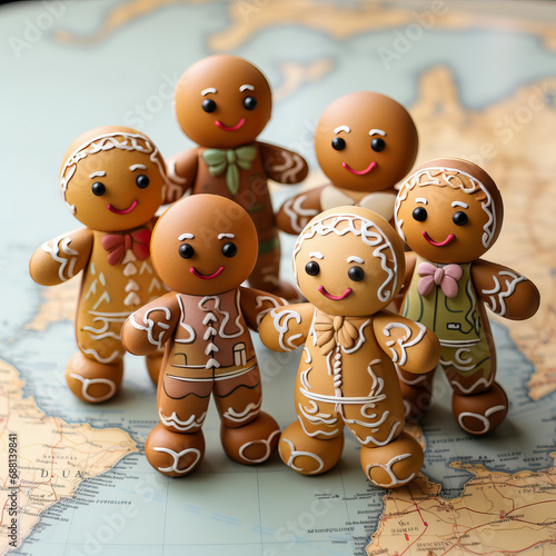 gingerbread men around the ...