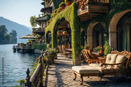 Luxurious mansion with terr...