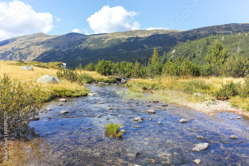 Landscape of Rila mountain near The Fish Lakes, Bulgaria photo