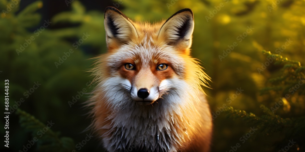 Realistic Fox Portrait Illustration