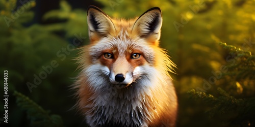 Realistic Fox Portrait Illustration © Mauro