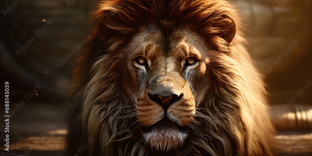 Realistic Lion Illustration Realistic Lion Illustration