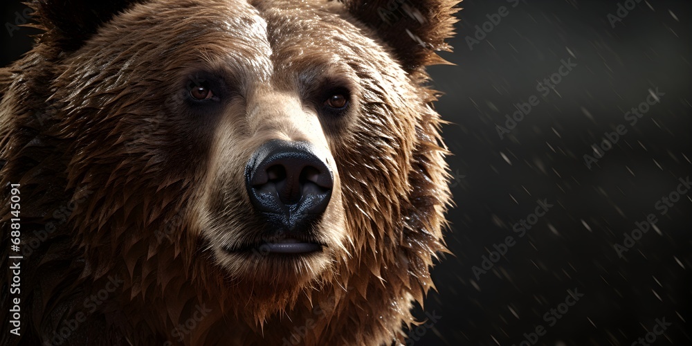 Fototapeta premium Realistic Bear Illustration