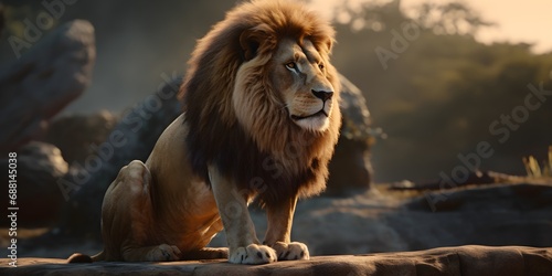 Realistic Lion Illustration