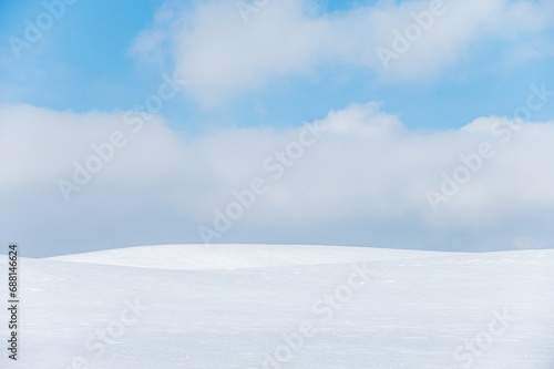 Snow and sky