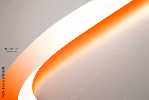 Abstract Orange Background. colorful wavy design wallpaper. creative graphic 2 d illustration. trendy fluid cover with dynamic shapes flow.