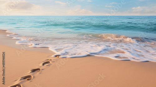 Footprints in the Sand Leading to Serenity: A Pathway to Freedom and Relaxation
