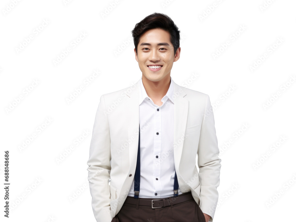 Young Asian Businessman Portrait on White Young Asian Businessman Portrait on White