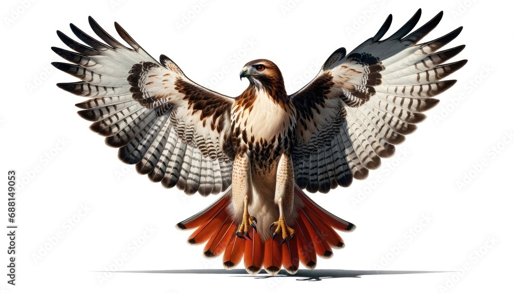 Obraz premium Red-tailed Hawk in Flight