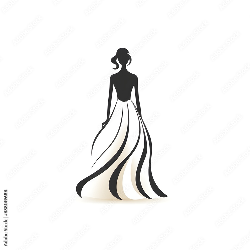 Fashion Silhouette Logo Design Fashion Silhouette Logo Design