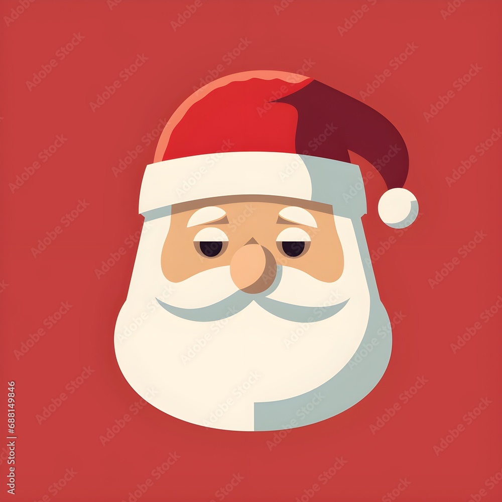 Cartoon Style Santa Claus Icon Cartoon Style Santa Claus Icon
