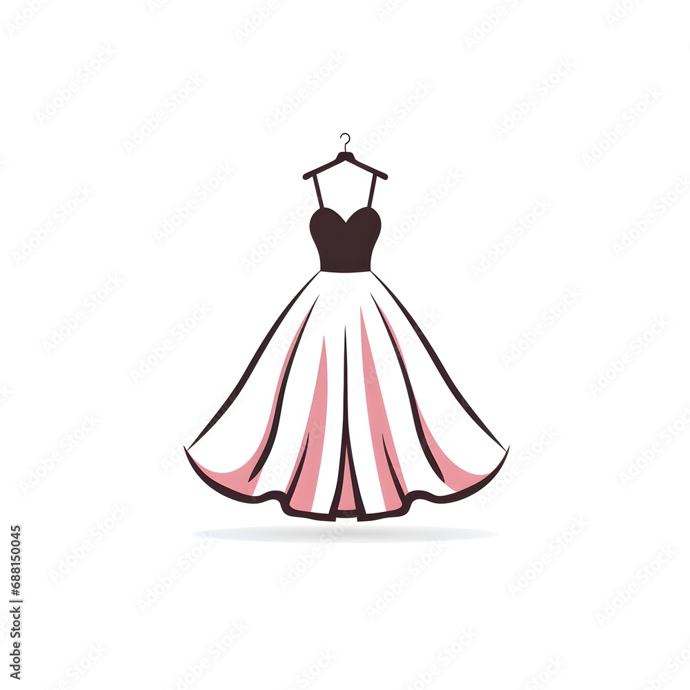Obraz premium Fashion Silhouette Logo Design