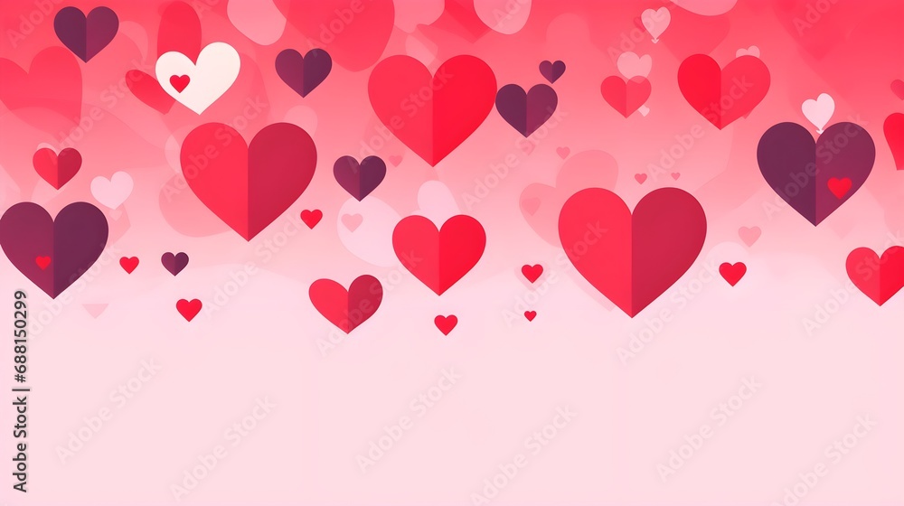 Heart-filled Love Background