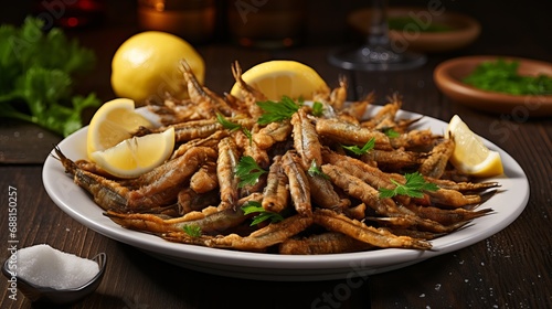 Hamsi tava, also known as fried anchovies, is commonly used in turkey